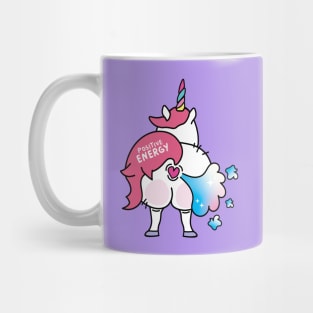 Unicorn farting rainbow Mug